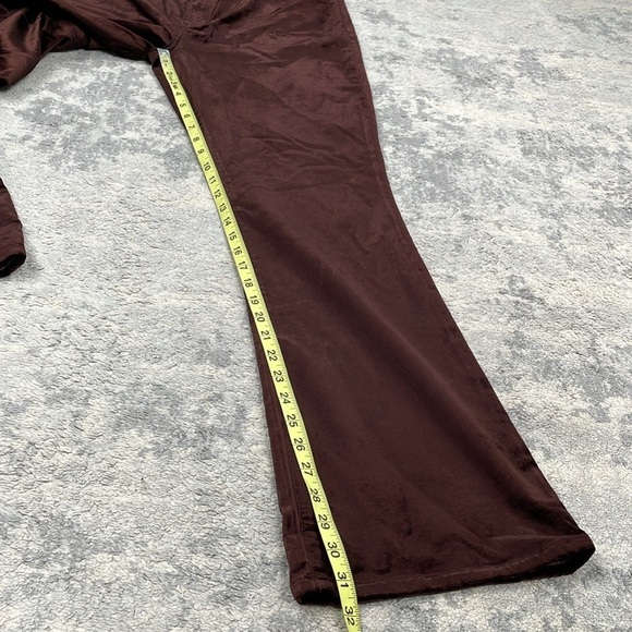 New Agolde Nico High Rise Slim Boot Pants in Chocolate Milk Velvet Sz 32 - Picture 11 of 14